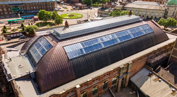 Derby market hall roof