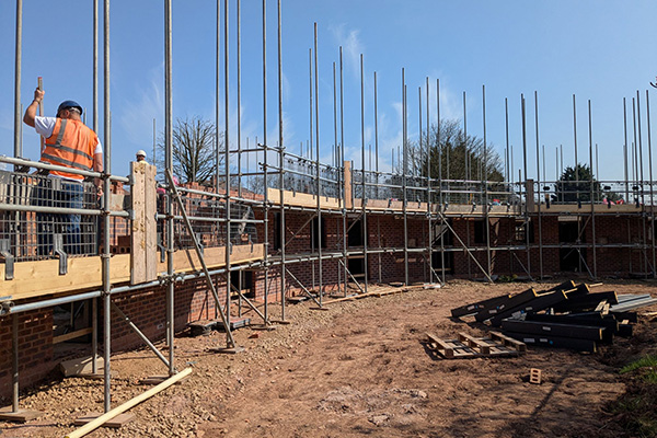 Warwick House build, Littleover, April 2025