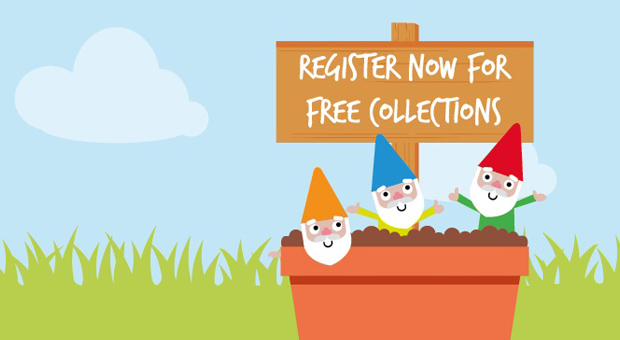 Register now for free collections.