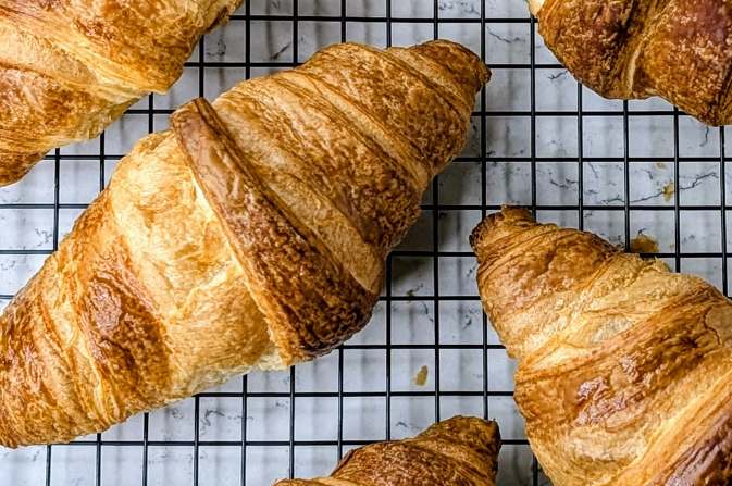 Fresh croissants