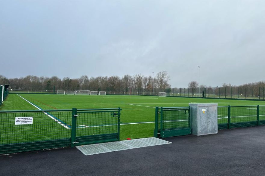 Derby Racecourse Football Hub outdoor image of the pitches
