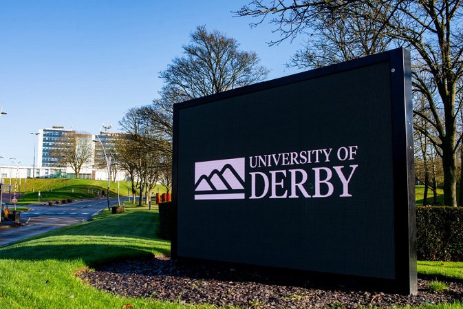 Signage for the University of Derby
Credit: Beth Walsh Photography