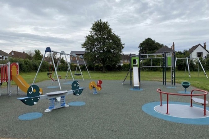 The new playground at South Avenue Park in Spondon