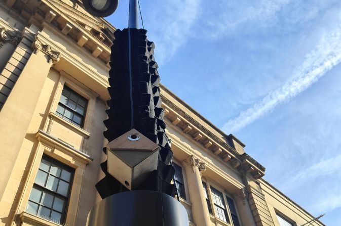 The living column outside of the council house
