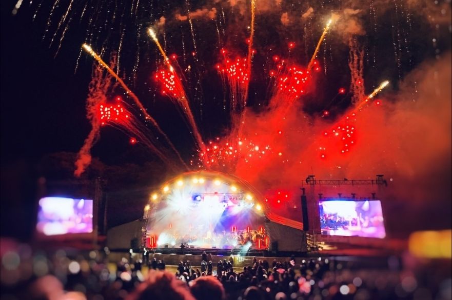 Fireworks at the Hannells Darley Park Concert 2021