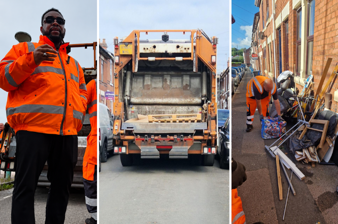 Councillor Onuoha at a Community Waste Day