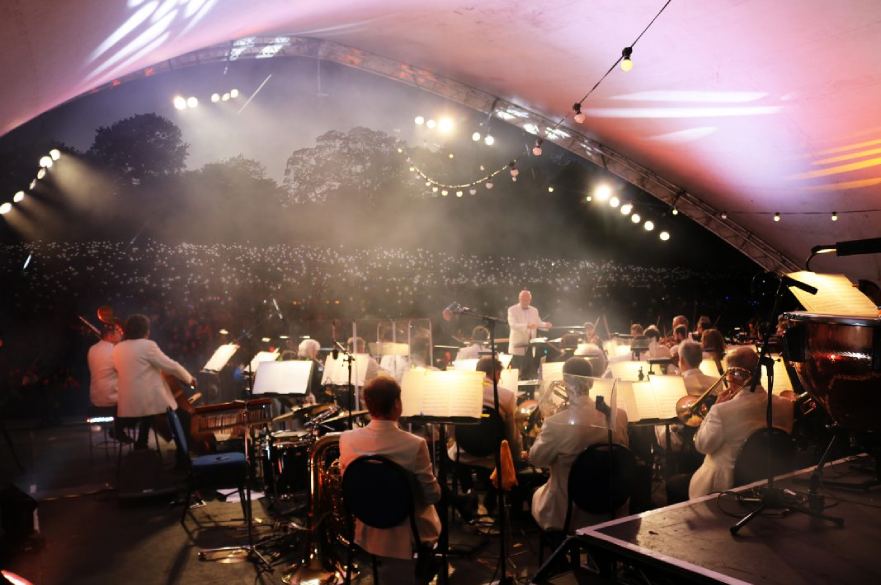 Orchestra at Darley Park concert