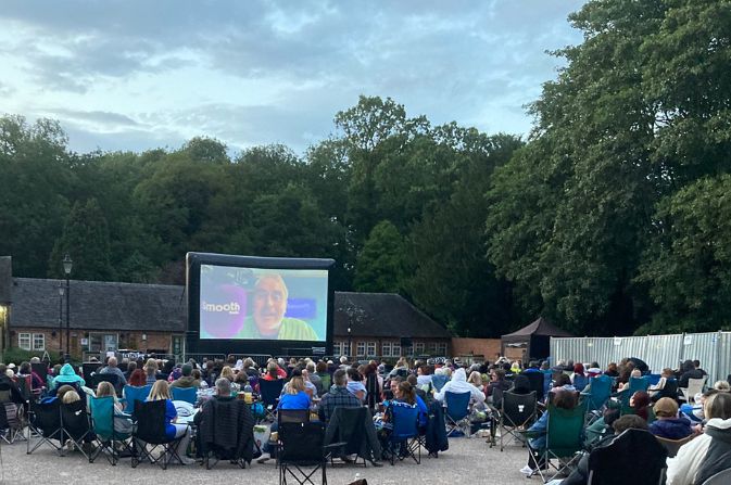 Picture of outdoor cinema Aug 2023