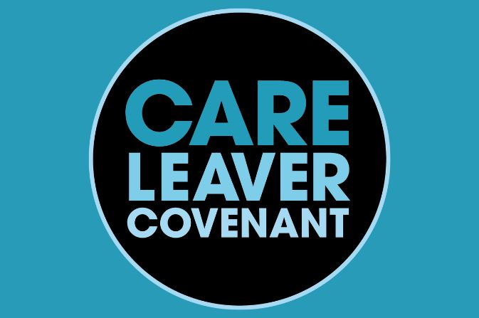 Logo with the text Care Leaver Covenant inside a circle