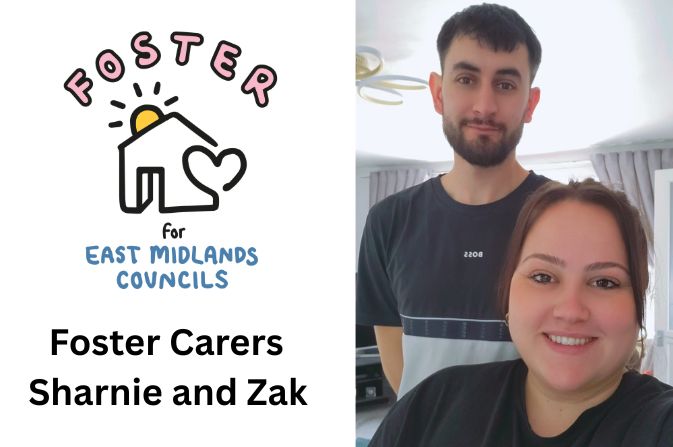 Foster carers Sharine and Zak