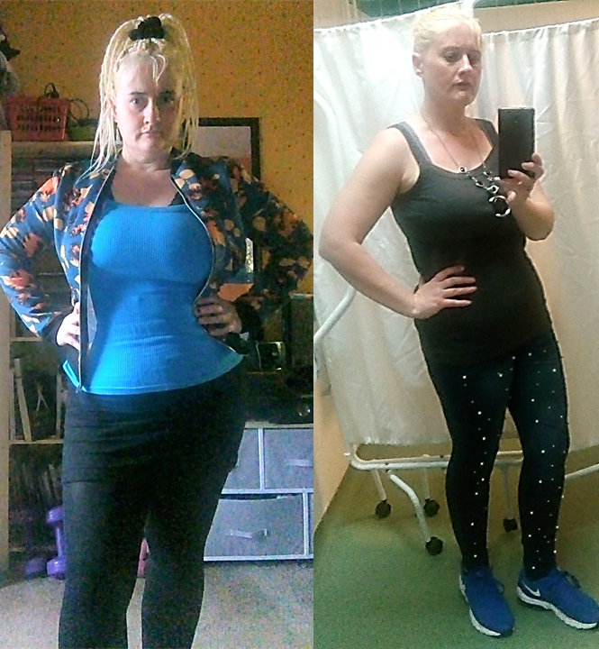 Louise Storer, before and after image 