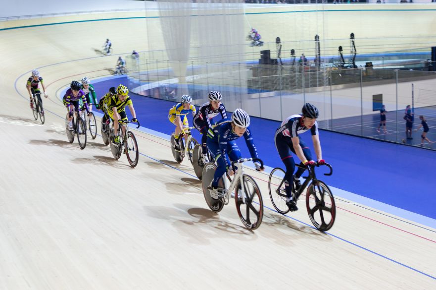 Track Cyclist at Derby Arena