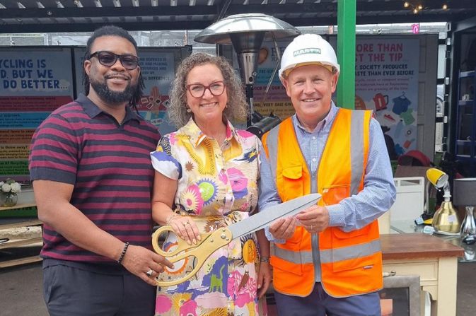 Cllr Onuoha, Cllr Peatfield and Craig Capper